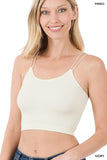 RIBBED SEAMLESS DOUBLE STRAP BRAMI