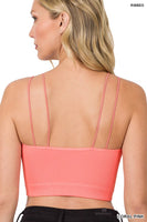 RIBBED SEAMLESS DOUBLE STRAP BRAMI