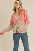 Colorblock Cardigan Sweater