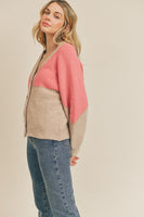 Colorblock Cardigan Sweater