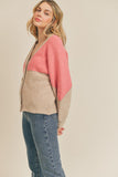 Colorblock Cardigan Sweater