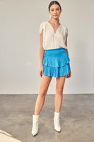 SMOCKING SKIRT WITH SHORTS