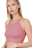 RIBBED SEAMLESS CAMI TOP