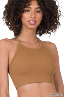 RIBBED SEAMLESS CAMI TOP