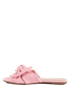 SIDICA TEXTURED BOW SLIDER FLATS