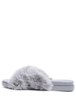 HOMEY FUR SLIP-ON FLATS