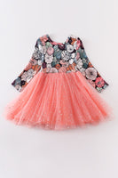 Orange pumpkin tutu dress