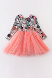 Orange pumpkin tutu dress