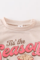 Tis' the season girl top