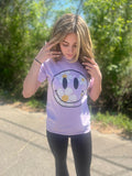 Orchid Smiley Daisy Tee