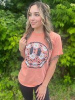 Leopard Smiley Daisy Tee