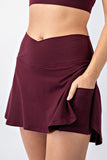 Butter V Shaped High-Waist Skort