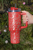 40oz Leopard Spotted Stainless Double Insulated Tumbler