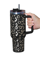 40oz Leopard Spotted Stainless Double Insulated Tumbler