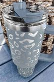 40oz Leopard Spotted Stainless Double Insulated Tumbler