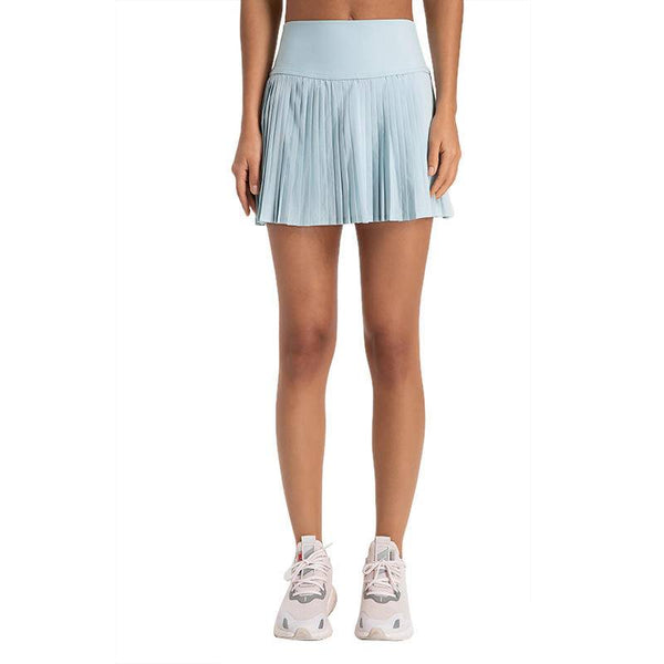 High Waist Pleated Active Skirt With Pockets