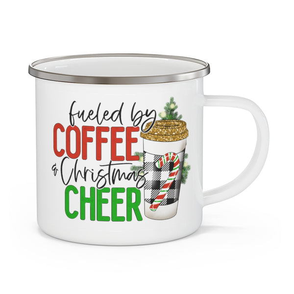 Christmas Cheer Enamel Camping Mug