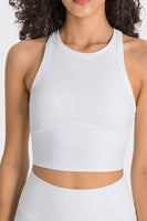 Racerback Cropped Sports Tank