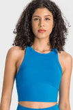 Racerback Cropped Sports Tank