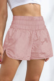 Breathable Smocked Sports Shorts