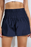 Breathable Smocked Sports Shorts