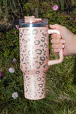 40oz Leopard Spotted Stainless Double Insulated Tumbler