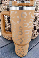 40oz Leopard Spotted Stainless Double Insulated Tumbler