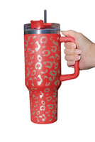 40oz Leopard Spotted Stainless Double Insulated Tumbler