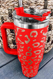 40oz Leopard Spotted Stainless Double Insulated Tumbler