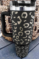 40oz Leopard Spotted Stainless Double Insulated Tumbler