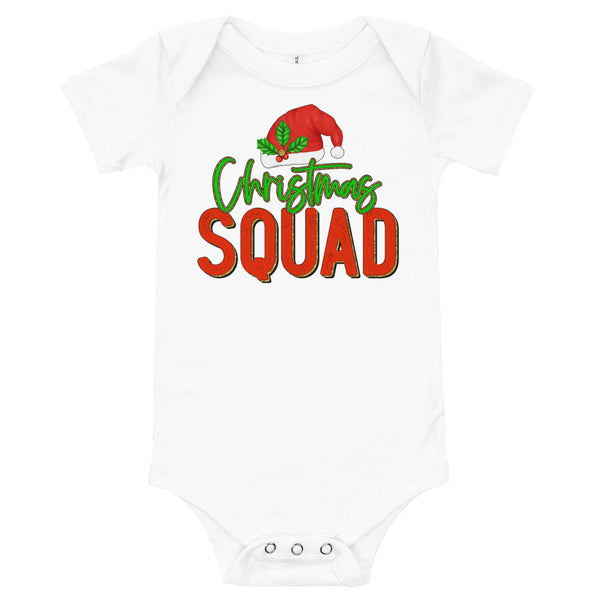 Christmas Squad Baby short sleeve one piece