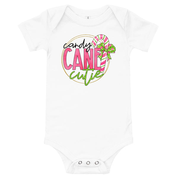 Candy Cane Cutie Baby short sleeve one piece