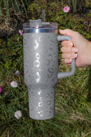 40oz Leopard Spotted Stainless Double Insulated Tumbler