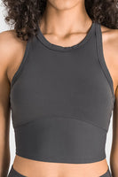 Racerback Cropped Sports Tank