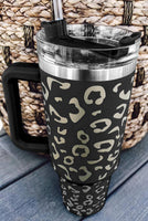 40oz Leopard Spotted Stainless Double Insulated Tumbler