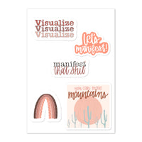 Positive vibes Sticker sheet