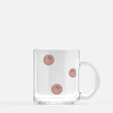 Smiley face glass mug