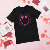 Heart eye Smiley Short-Sleeve Unisex T-Shirt