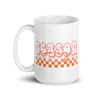 Cozy season White glossy mug