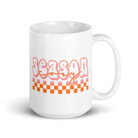 Cozy season White glossy mug