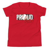 Proud Baseball Sister Youth Short Sleeve T-Shirt