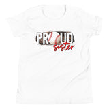 Proud Baseball Sister Youth Short Sleeve T-Shirt